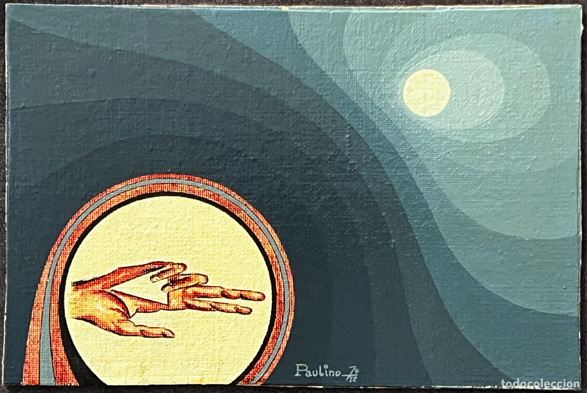 Arte: Paulino Gim&eacute;nez Ram&oacute;n , &oacute;leo tabla , 1974 , poder de Dios , M&aacute;laga - Foto 1