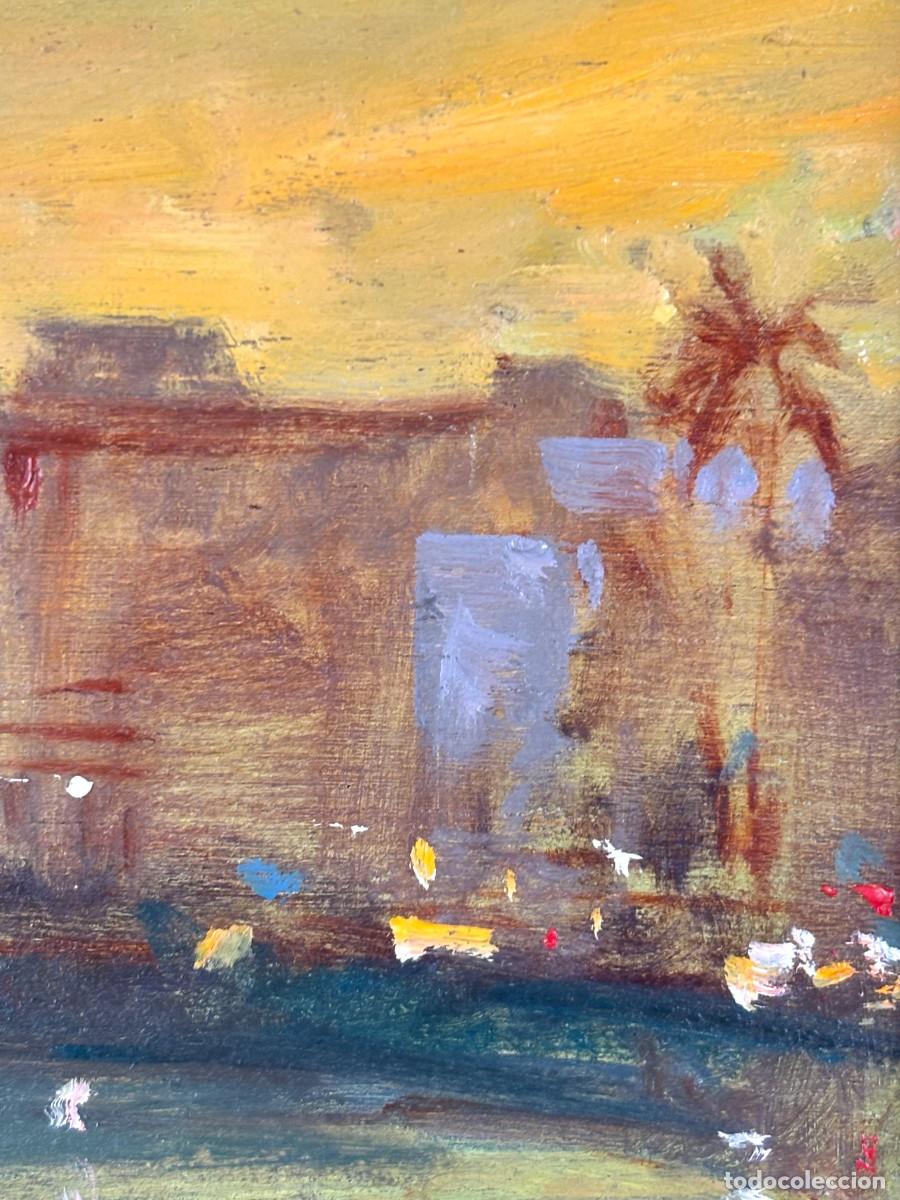 Arte: LLUIS RIBAS (1949) - SITGES - OLEO TABLA - Foto 4