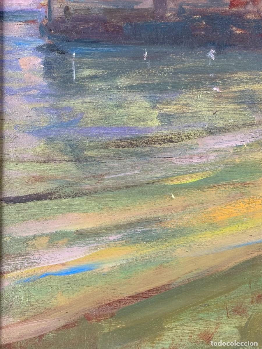 Arte: LLUIS RIBAS (1949) - SITGES - OLEO TABLA - Foto 5