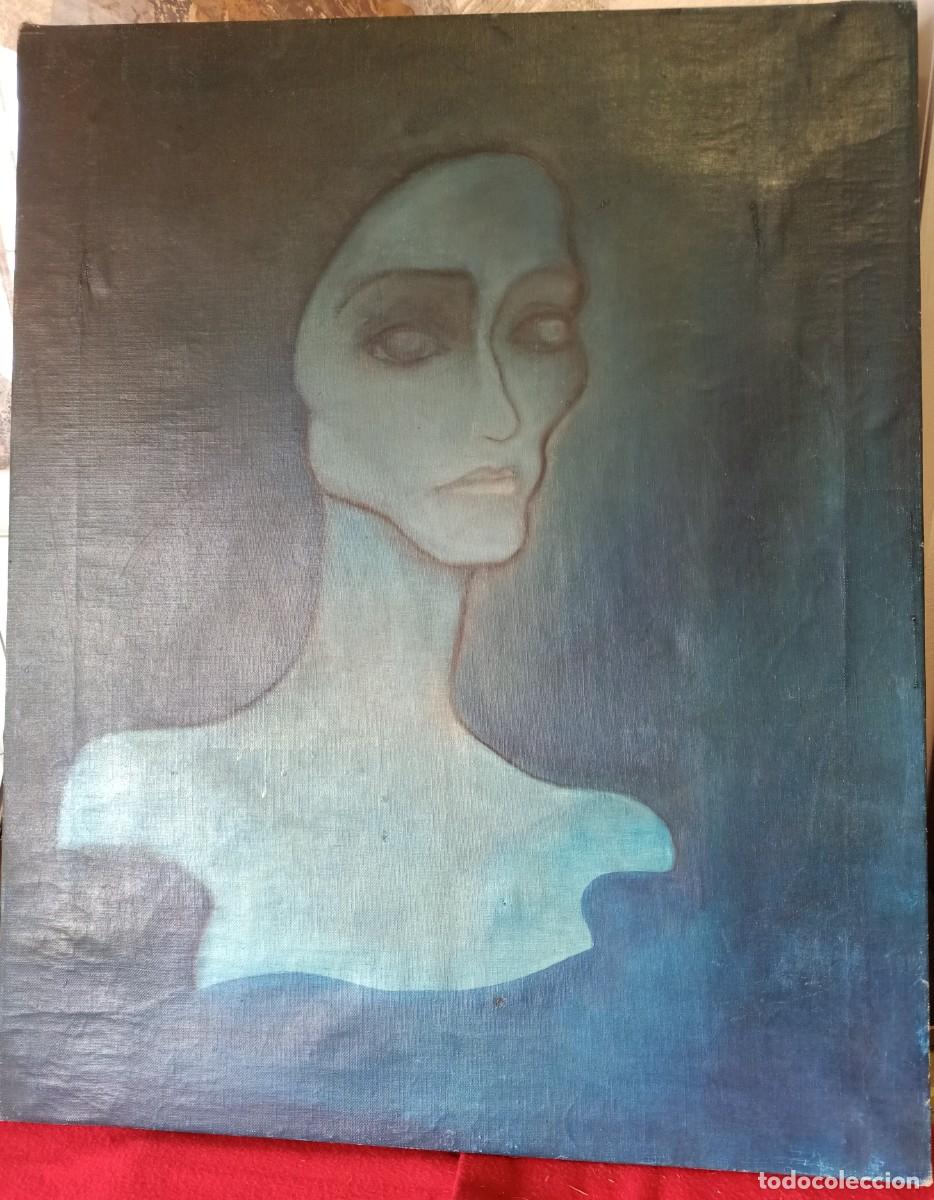 Arte: Oleo sobre lienzo de figura. - Foto 1