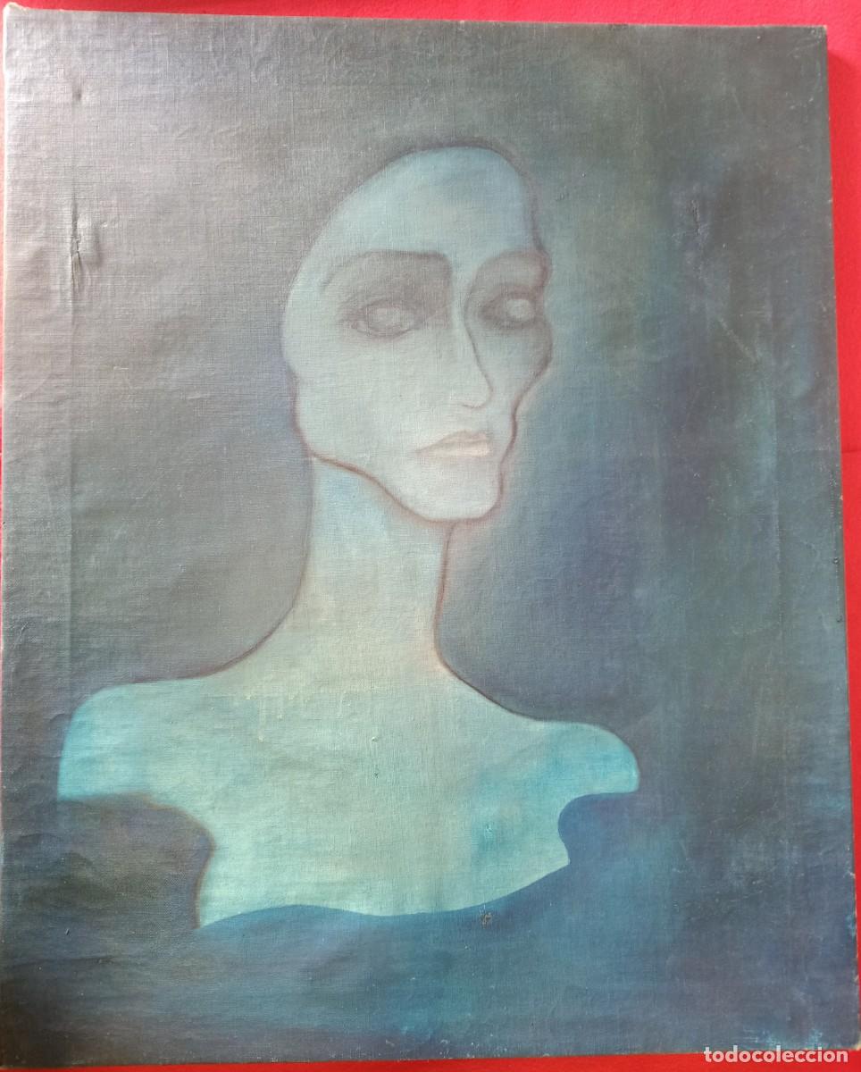 Arte: Oleo sobre lienzo de figura. - Foto 2
