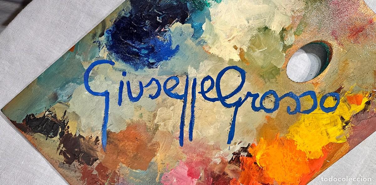 Arte: Tavolozza dipinta dal Pittore - &rdquo;GIUSEPPE GROSSO&rdquo; - Foto 2