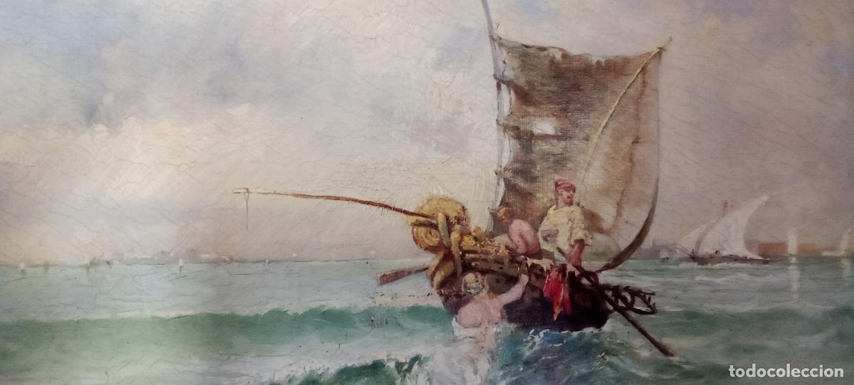 Arte: F. De P. FERRER. MARINA. 1892. - Foto 2