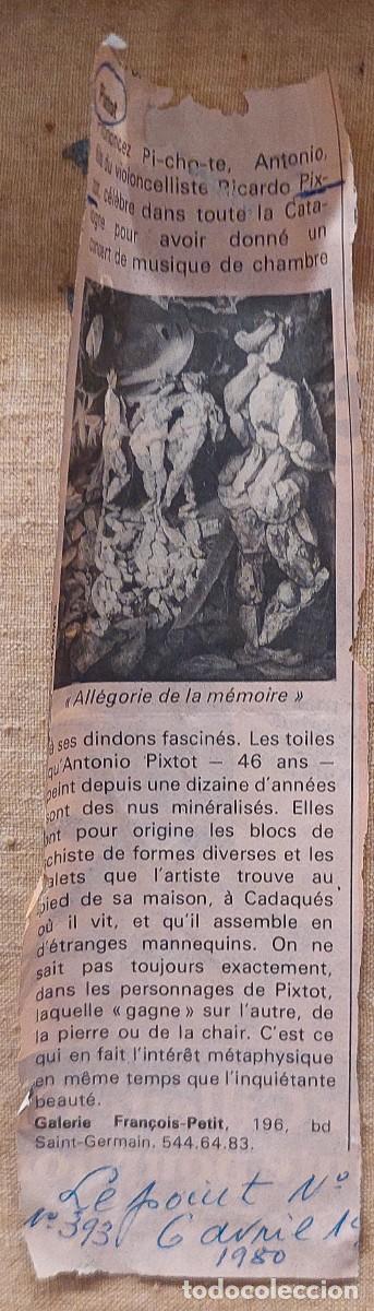 Arte: Ram&oacute;n Pichot Giron&eacute;s (1871-1925). Bodeg&oacute;n, &oacute;leo sobre lienzo. - Foto 7