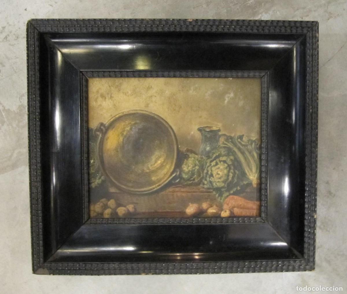 Arte: OLEO SOBRE TABLA - FERDINAND DAEMS - BODEGON - PINTOR BELGA - Foto 2