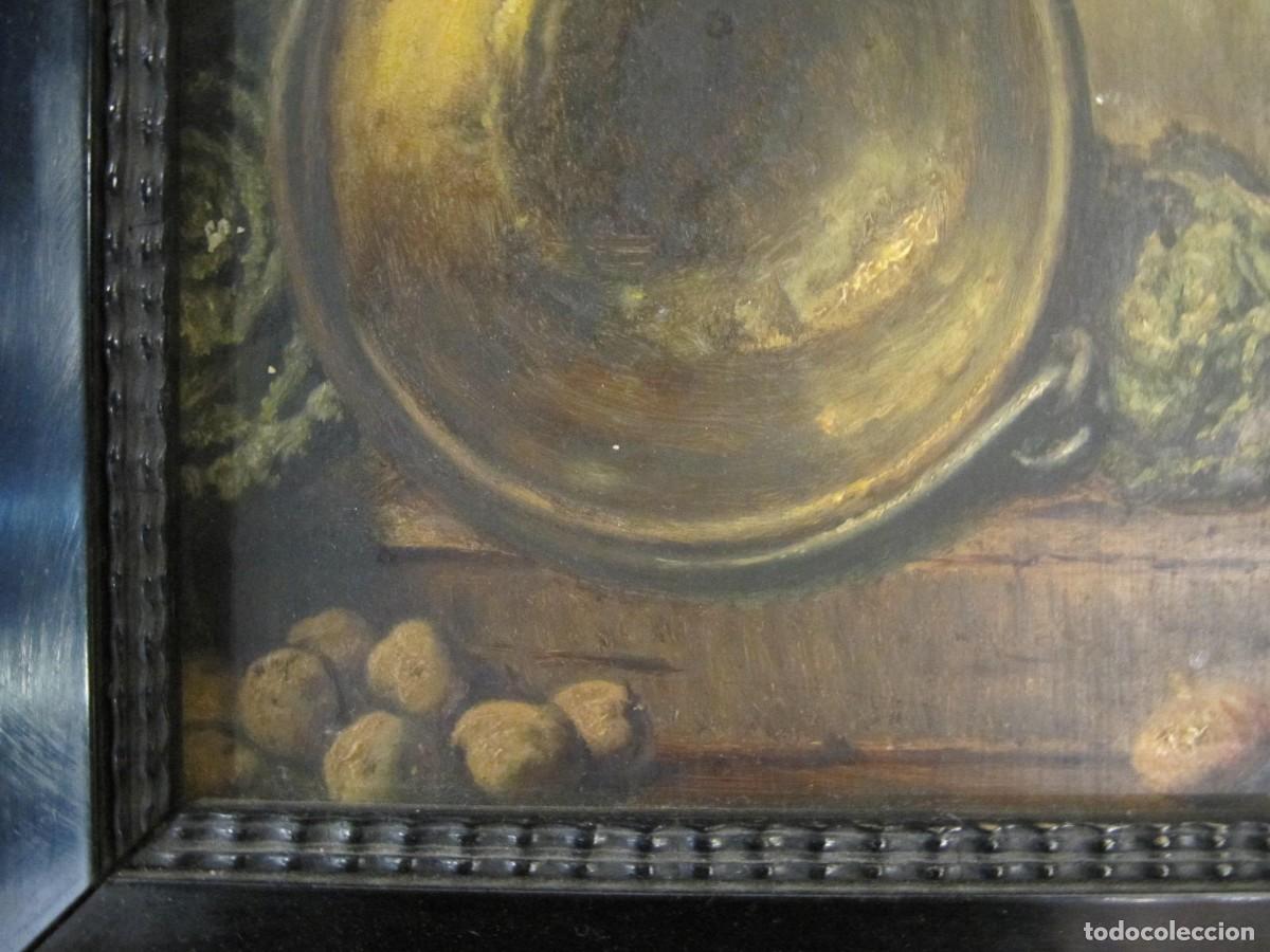 Arte: OLEO SOBRE TABLA - FERDINAND DAEMS - BODEGON - PINTOR BELGA - Foto 6