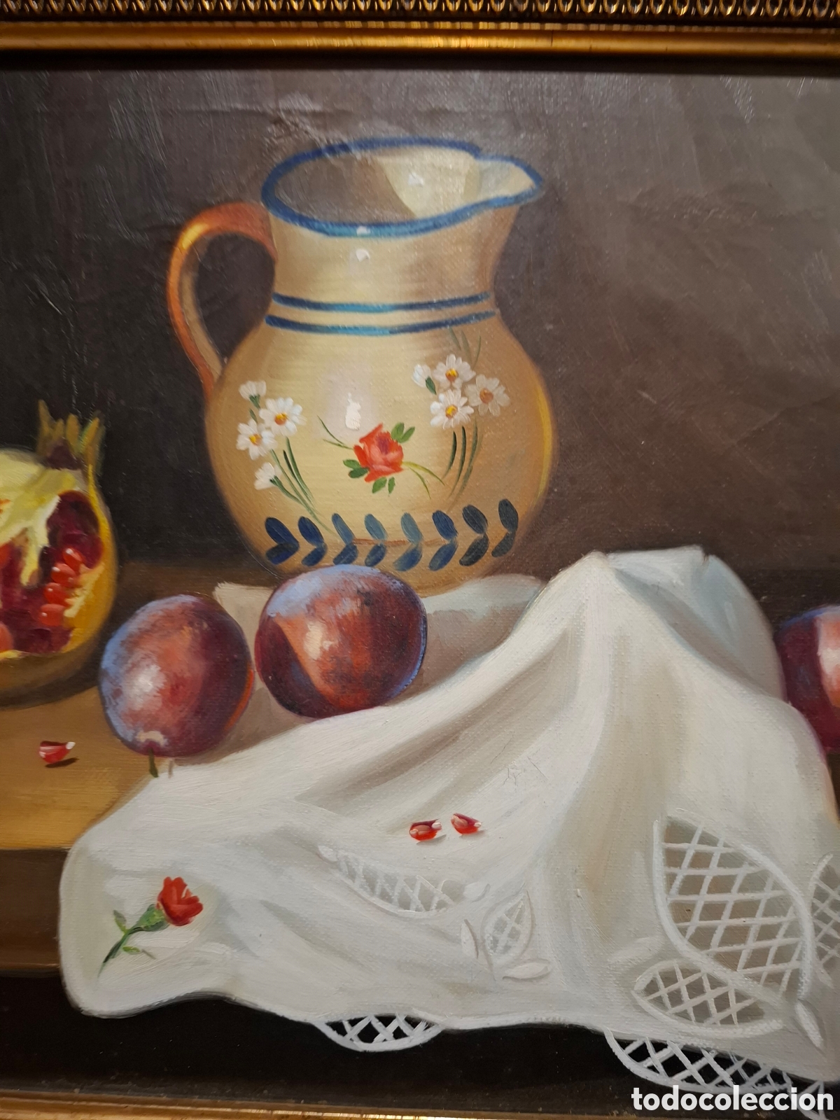 Arte: Oleo sobre lienzo bodegon 63x53 total - Foto 2