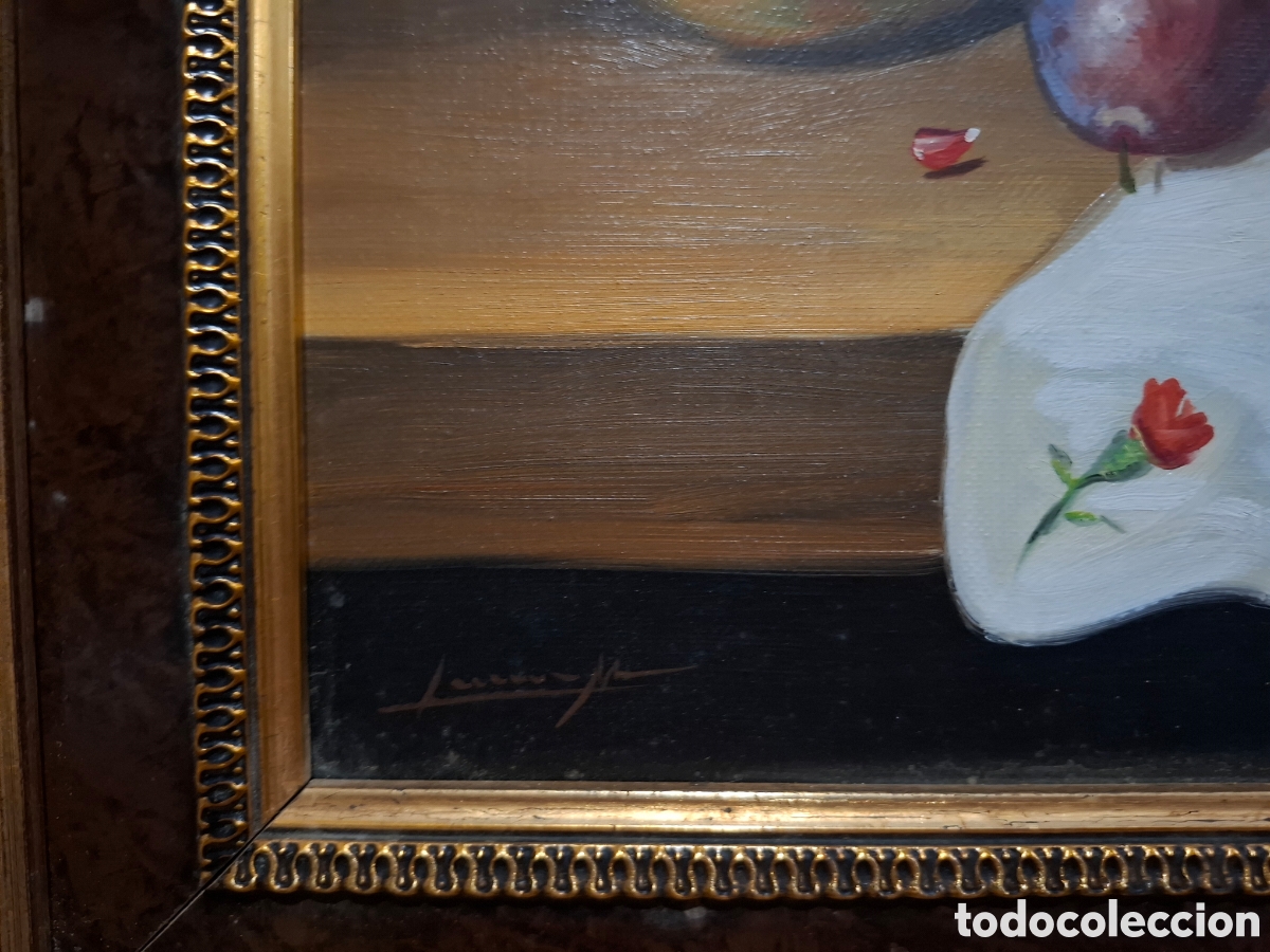 Arte: Oleo sobre lienzo bodegon 63x53 total - Foto 3