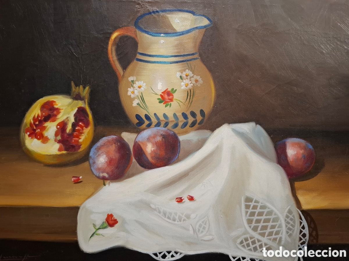 Arte: Oleo sobre lienzo bodegon 63x53 total - Foto 4