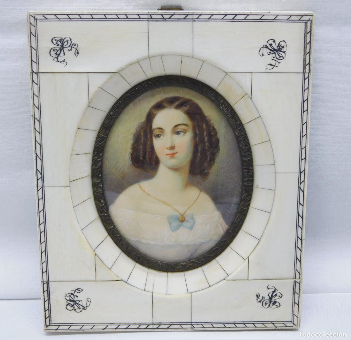 Arte: MINIATURA PINTADA EN HUESO - Foto 1