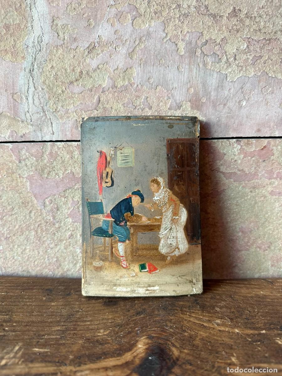 Arte: &Oacute;LEO SOBRE TABLA DE FINALES DEL S.XIX - Foto 1