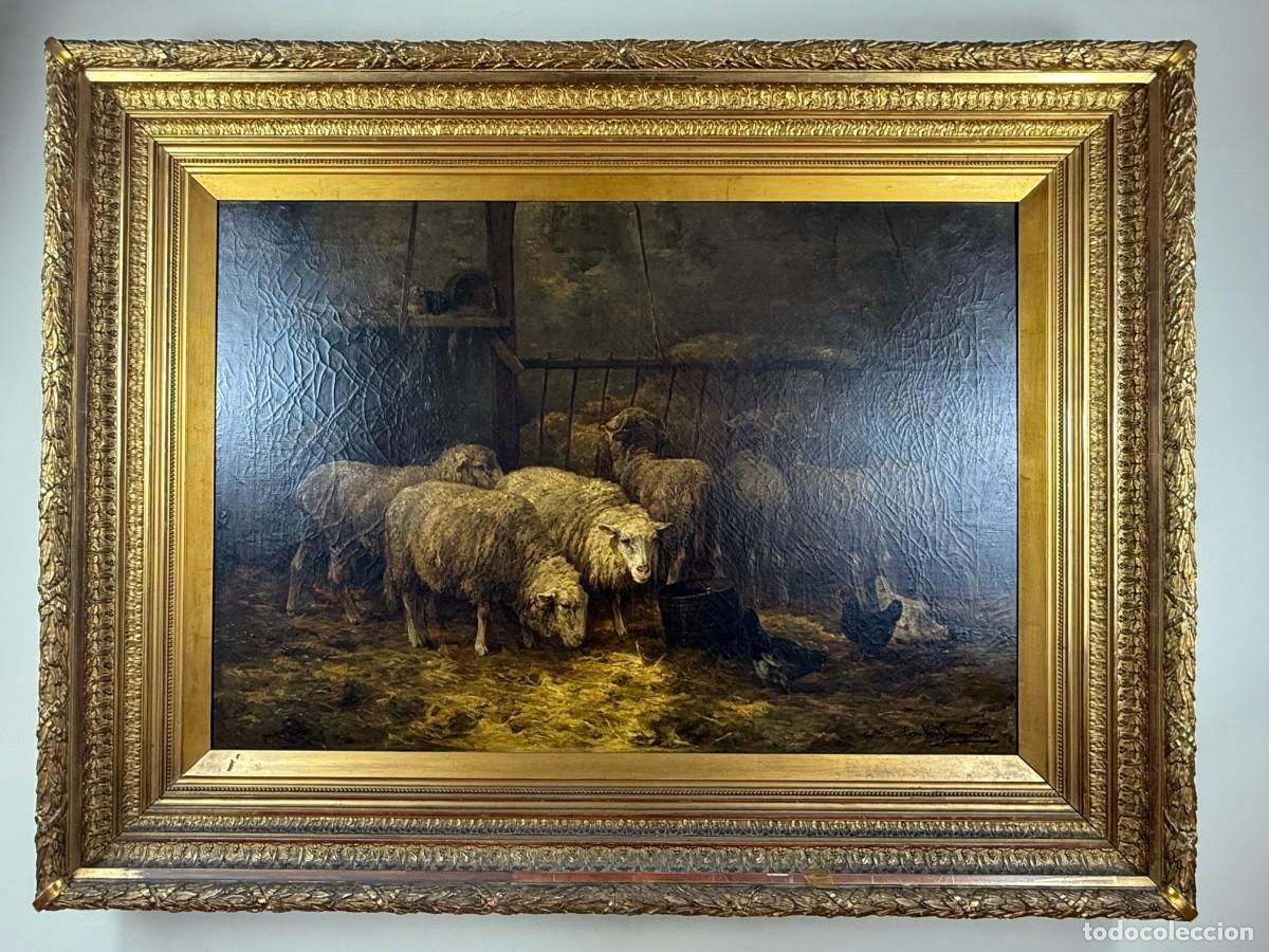 Arte: &Oacute;leo s.XIX Cornelius Van Leemputten - Foto 1