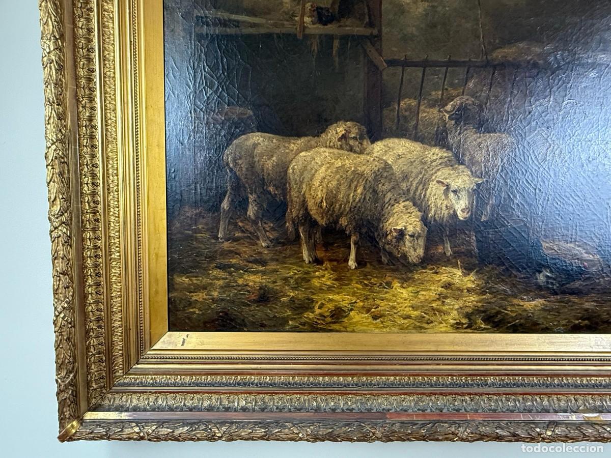 Arte: &Oacute;leo s.XIX Cornelius Van Leemputten - Foto 3