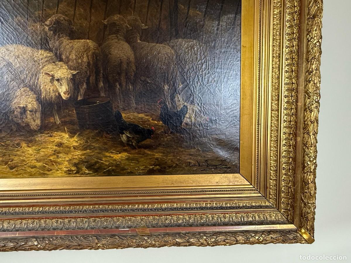 Arte: &Oacute;leo s.XIX Cornelius Van Leemputten - Foto 4