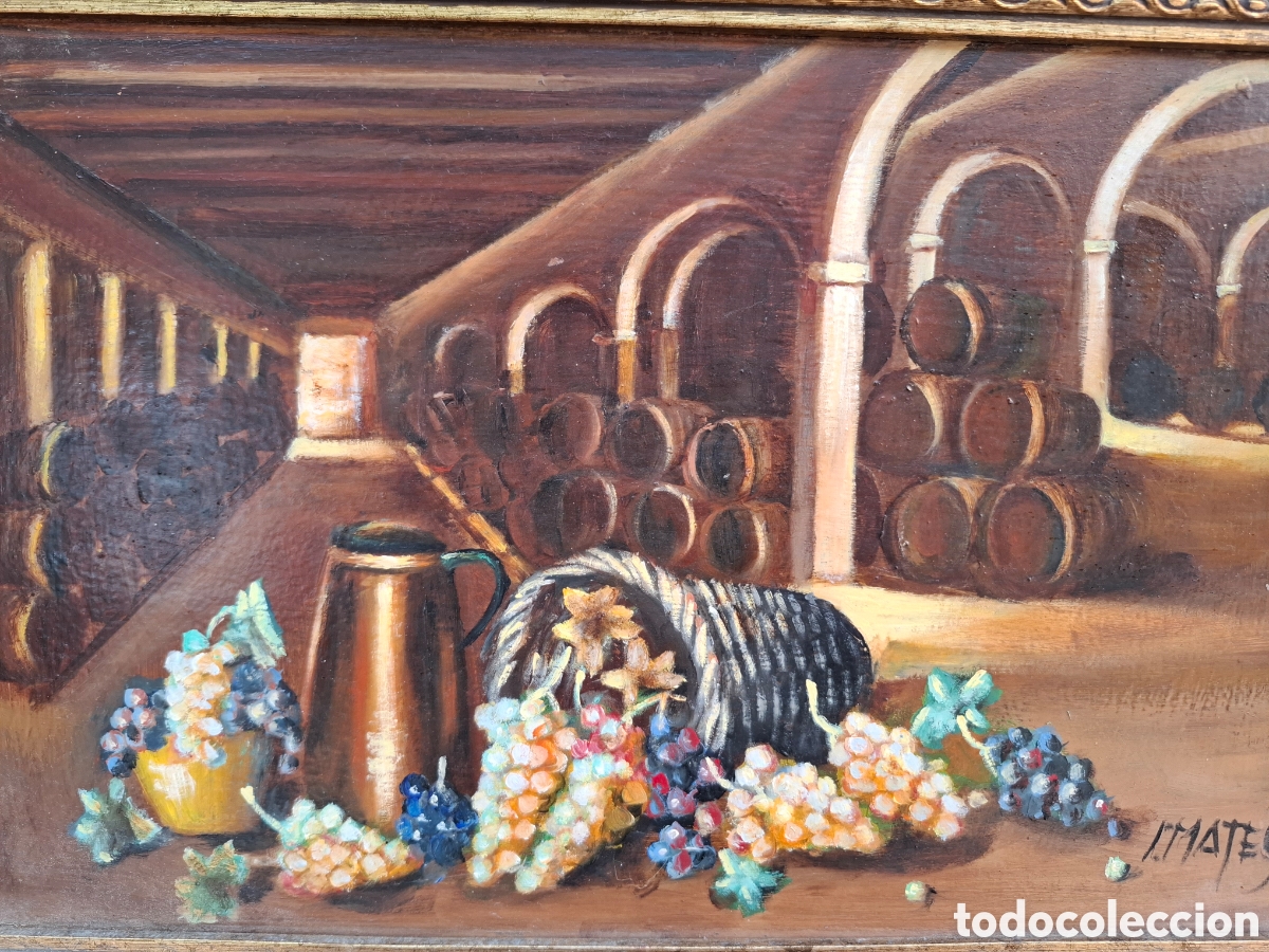 Arte: Oleo sobre tabla bodegon 34x23 total42x31 - Foto 2