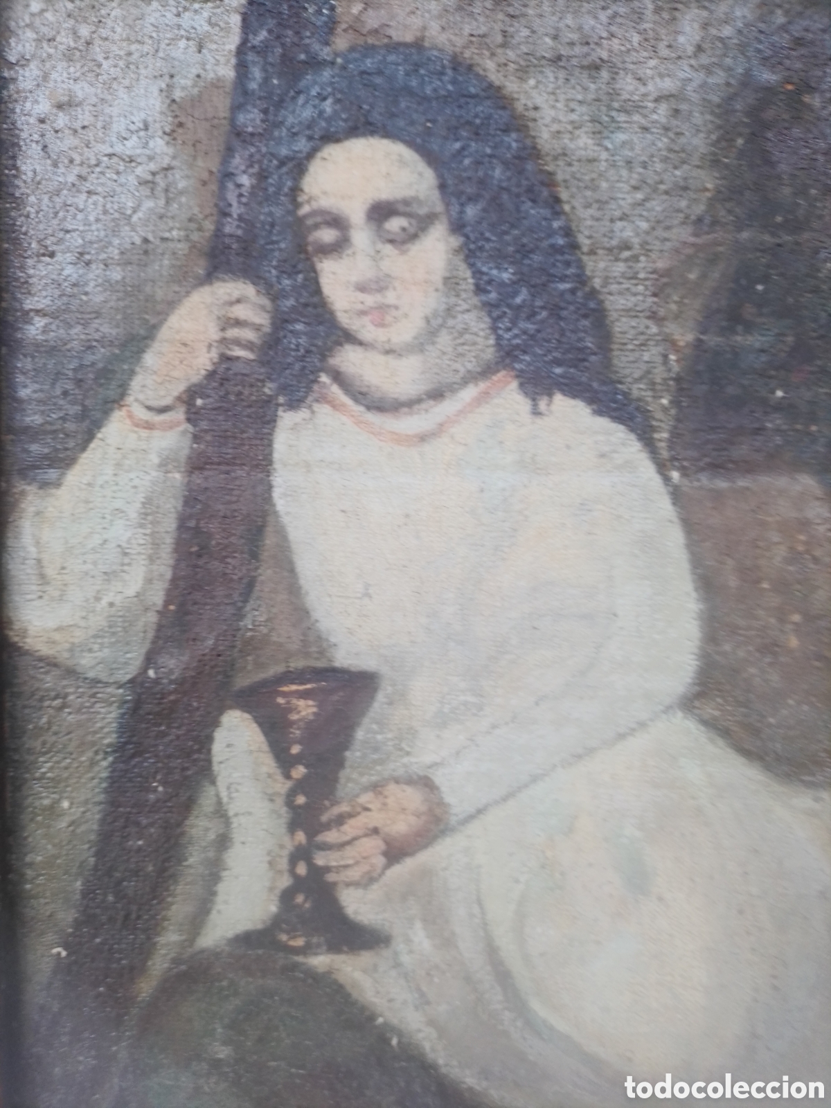 Arte: Cuadro de Santa Escuela espa&ntilde;ola - Foto 1