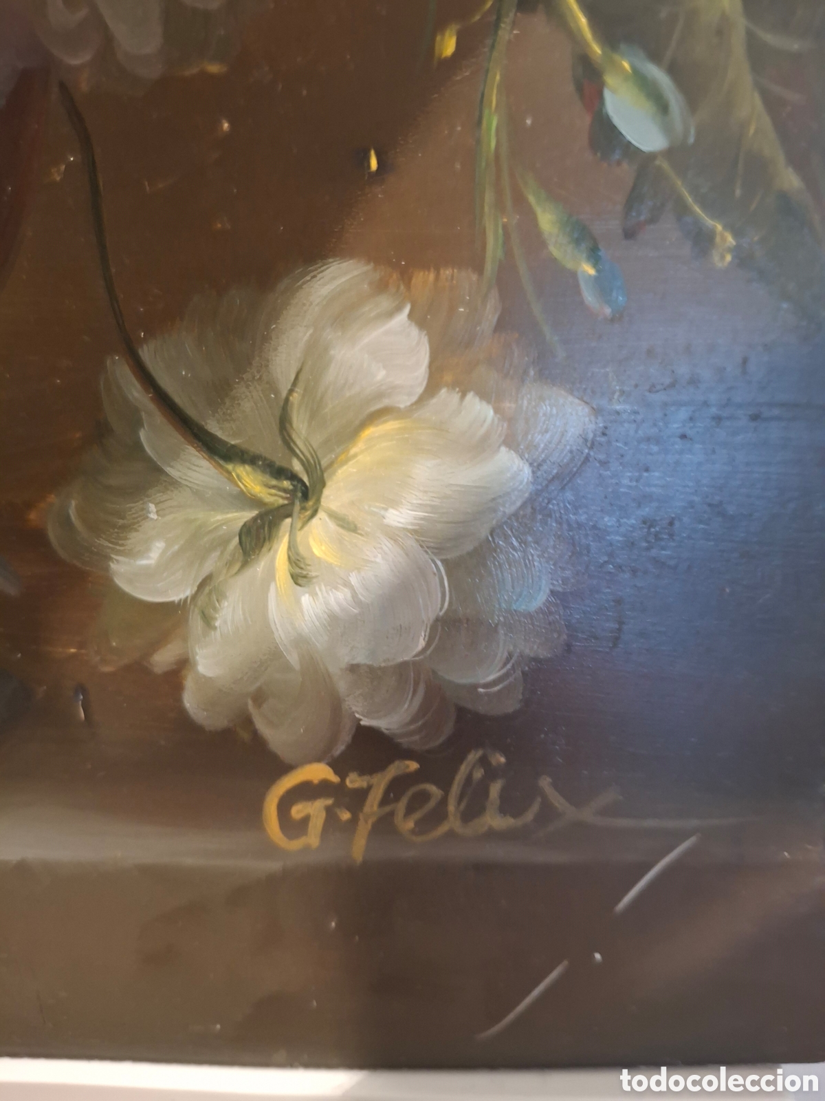 Arte: Florero pintura al &oacute;leo - Foto 2