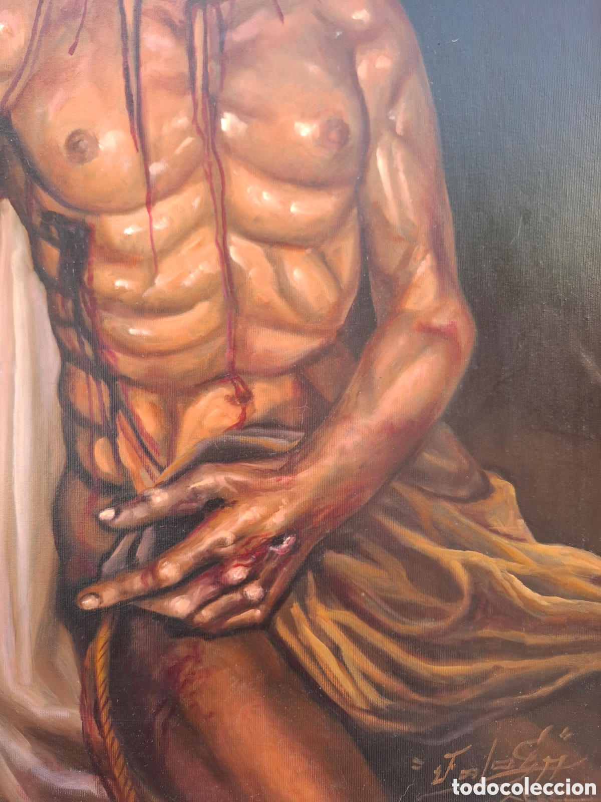 Arte: Oleo religioso 88x72 - Foto 3
