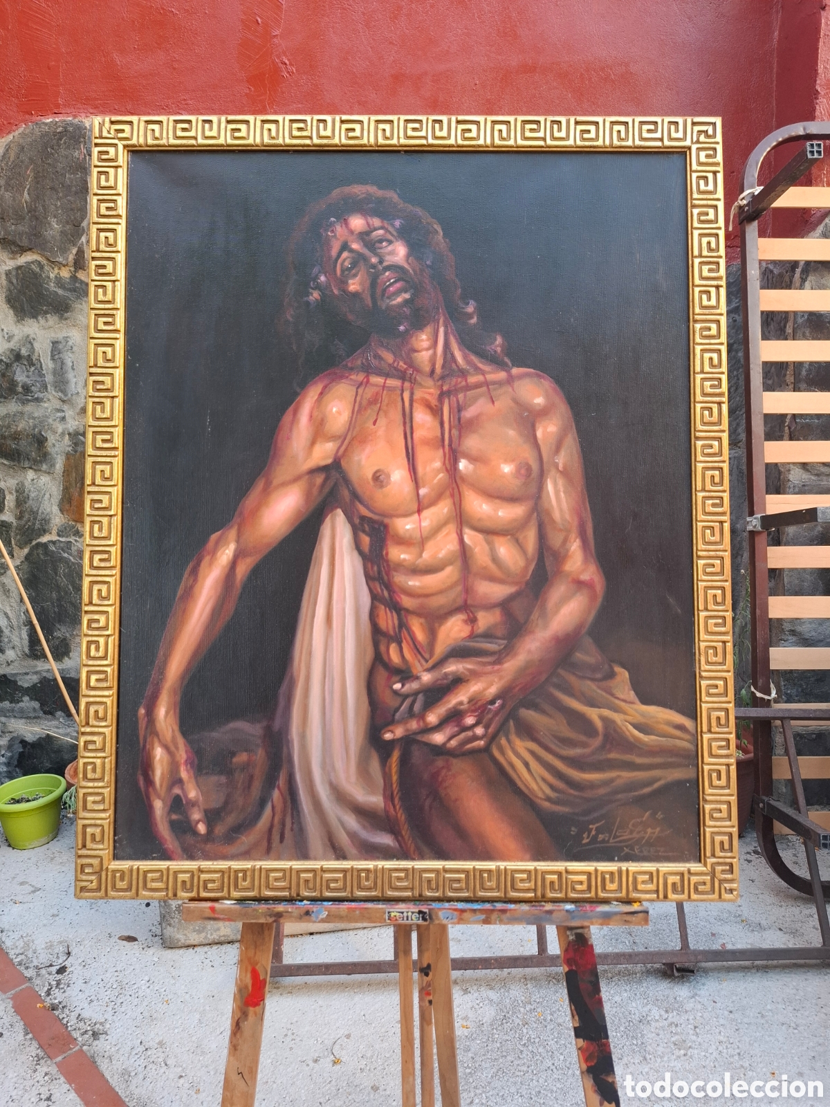 Arte: Oleo religioso 88x72 - Foto 1
