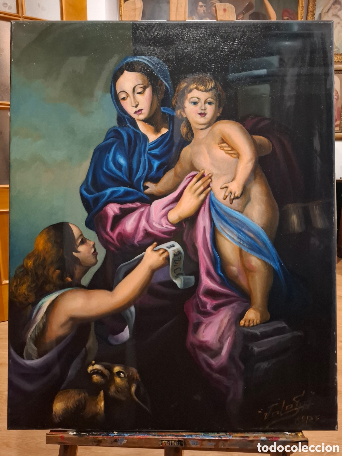 Arte: Oleo religioso 81x65 - Foto 1