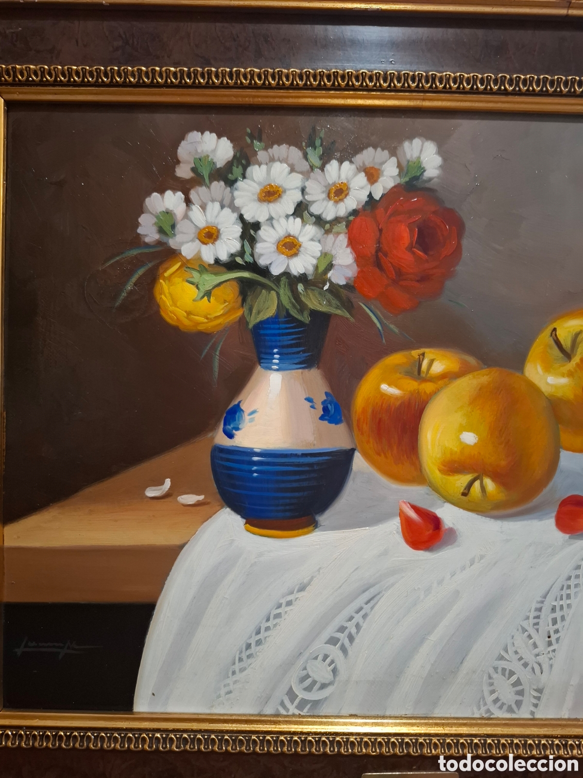 Arte: Oleo sobre lienzo bonito bodegon 63x53 - Foto 4