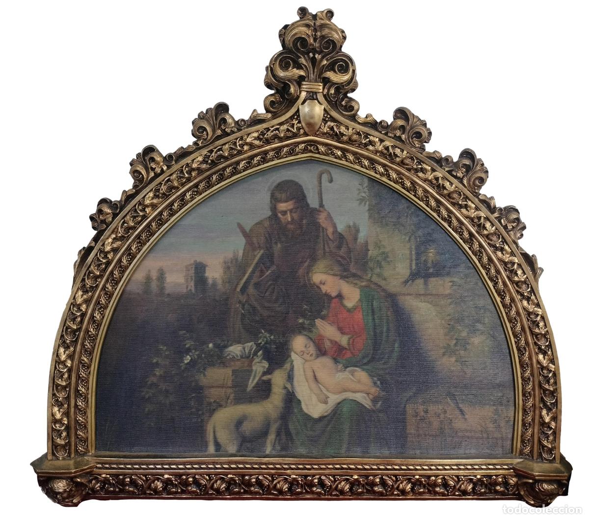 Art: SAGRADA FAM&Iacute;LIA. FIRMA ILAGIBLE. &Oacute;LEO SOBRE LONA. ESCUELA ESPA&Ntilde;OLA. SIGLO XX