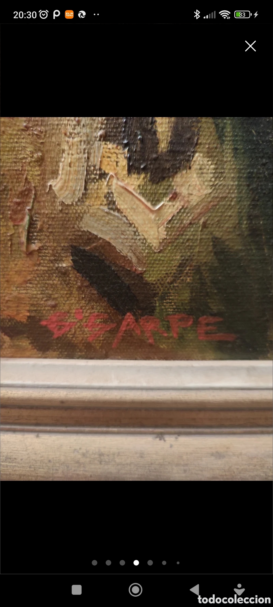 Arte: Cuadro oleo sobre tela. Bigarre - Foto 2