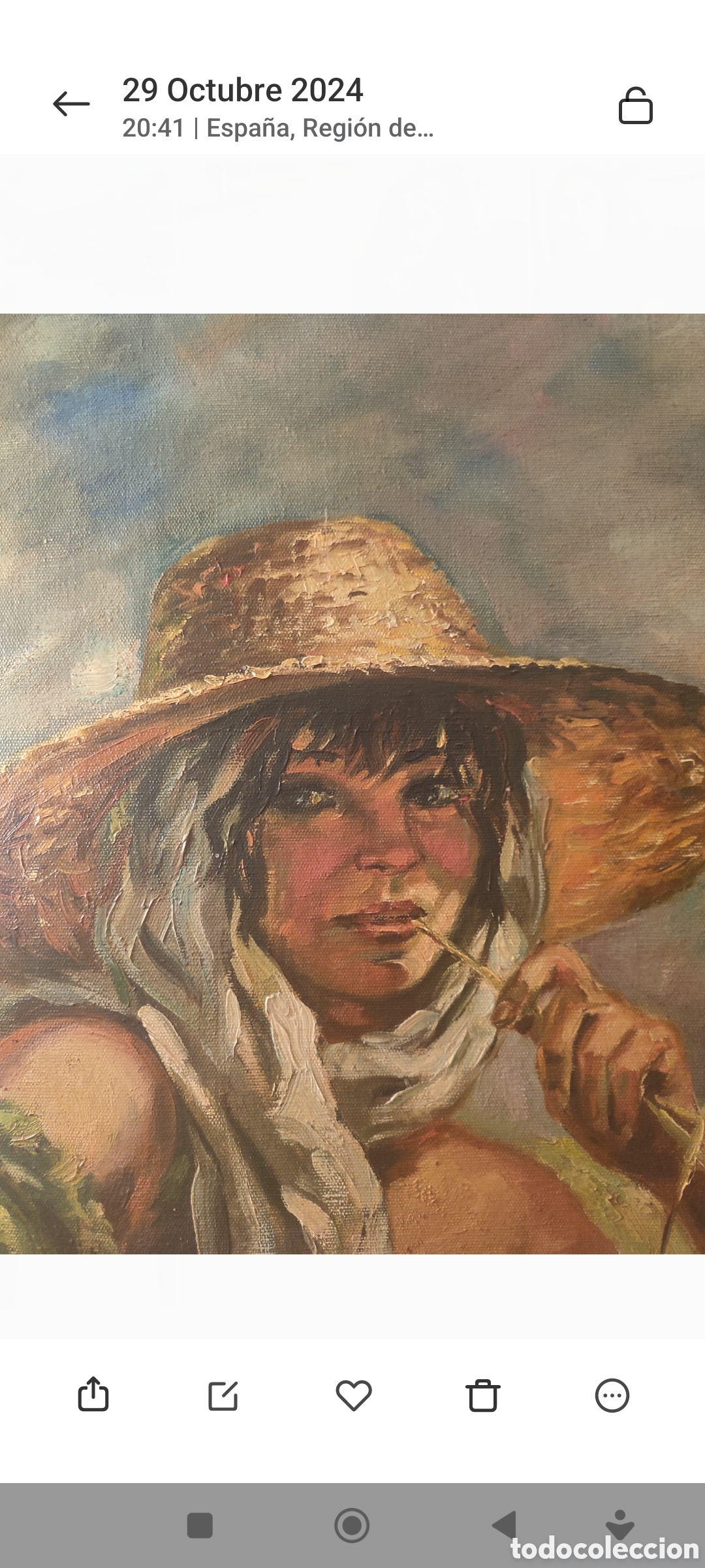 Arte: Cuadro oleo sobre tela. Bigarre - Foto 4