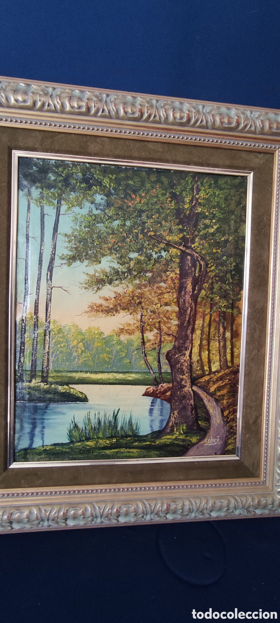 Arte: Cuadro, Oleo sobre lienzo Csaky - Foto 3