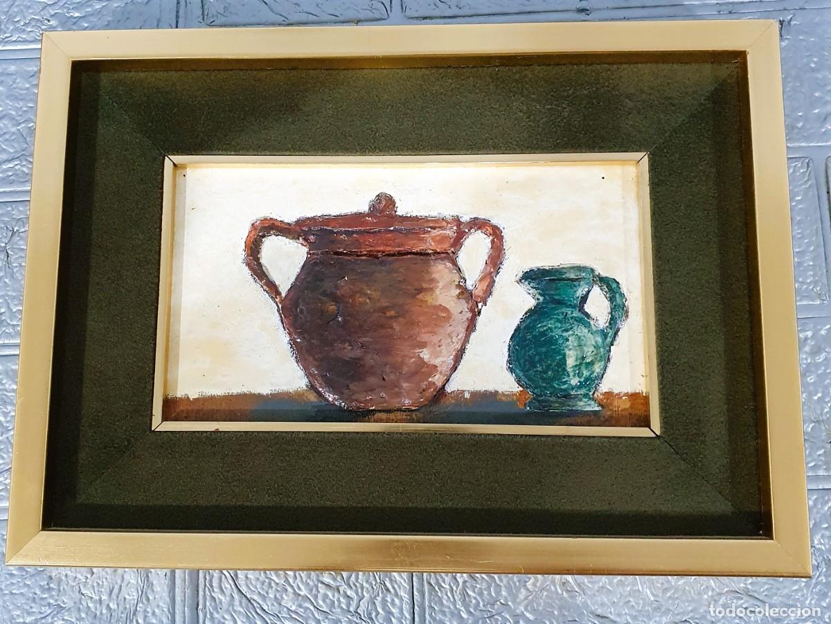 Arte: Oleo sobre tabla bodegon - Foto 1
