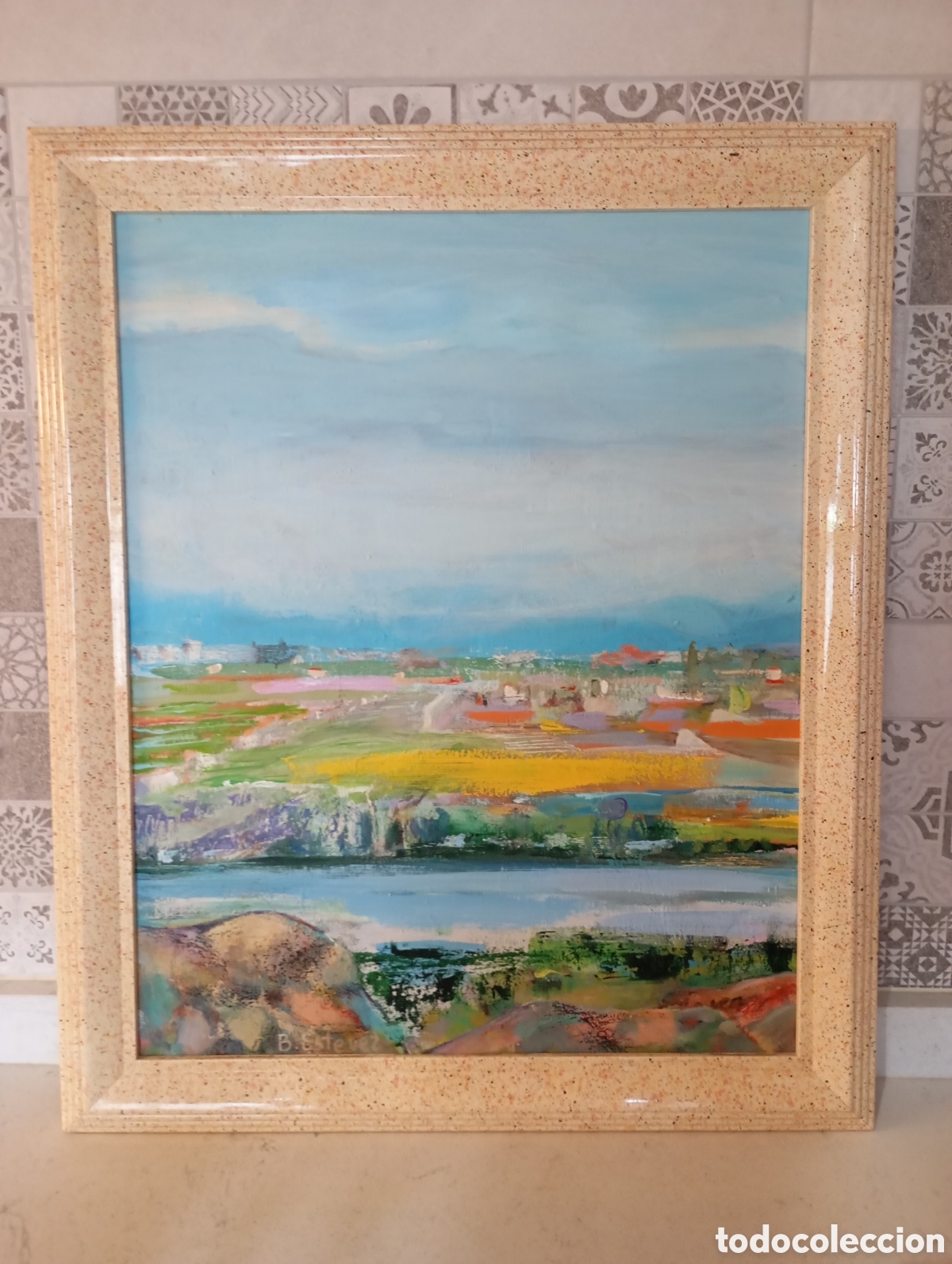Arte: Cuadro pintura paisaje - Foto 1