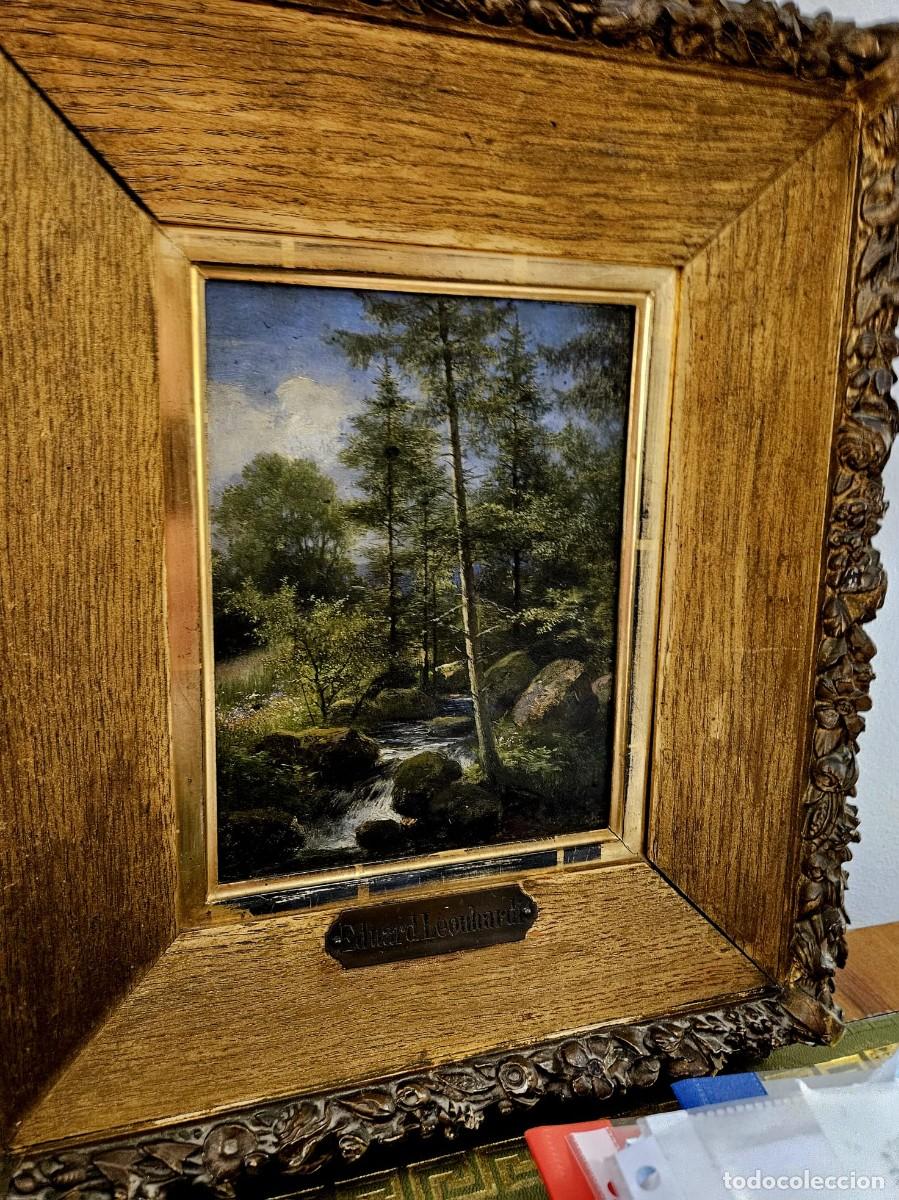 Arte: Eduard Leonhardi, &oacute;leo sobre madera. - Foto 4