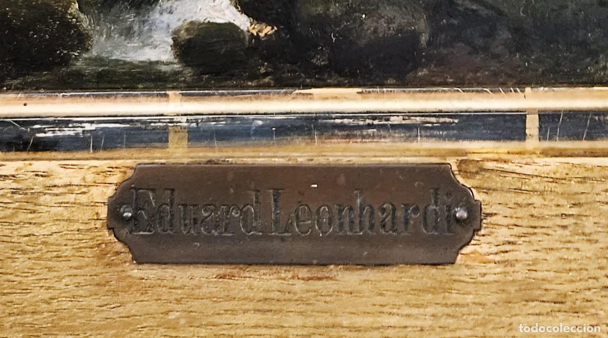 Arte: Eduard Leonhardi, &oacute;leo sobre madera. - Foto 2