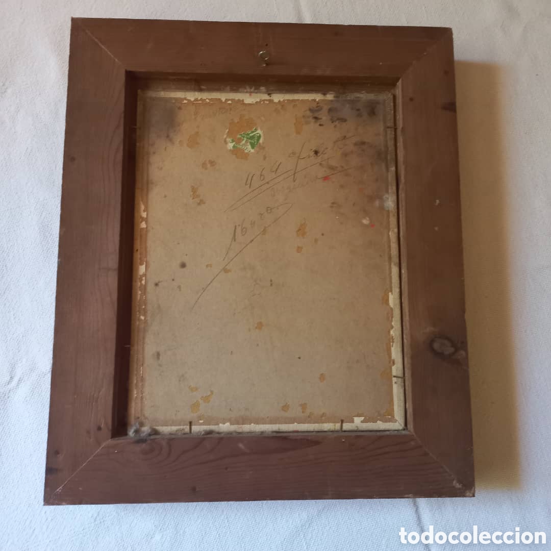 Arte: &Oacute;leo sobre cart&oacute;n de 1921 - Foto 2