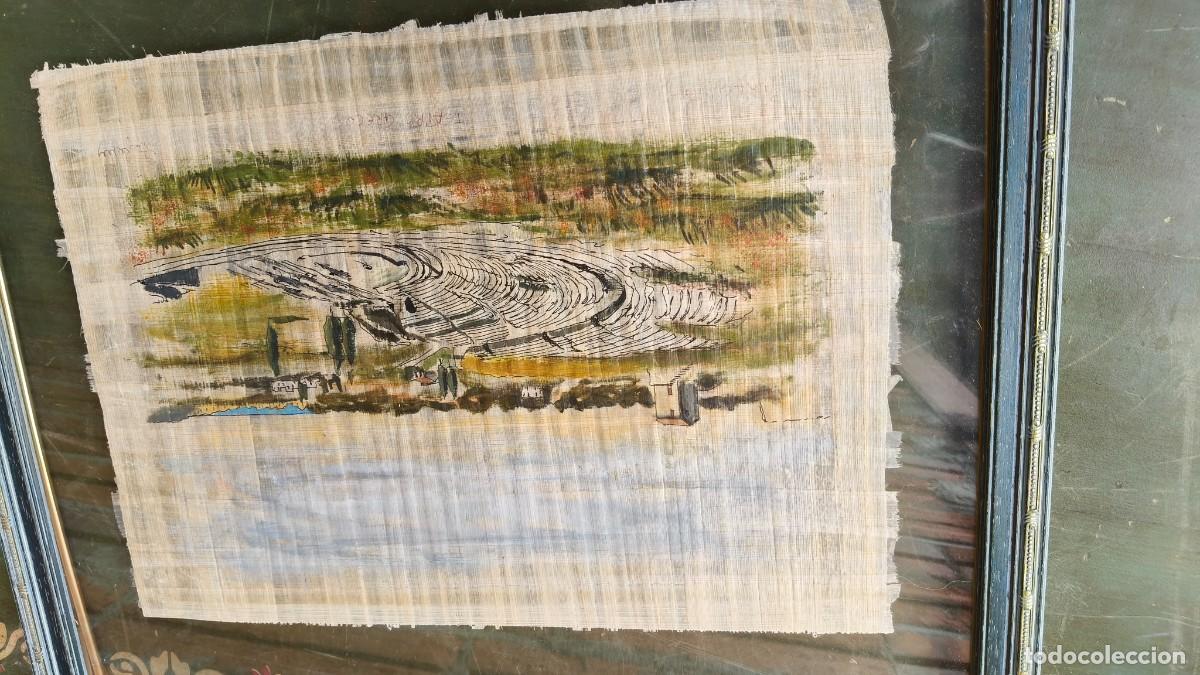 Arte: Peinture sur papyrus sign&eacute;e - Foto 8