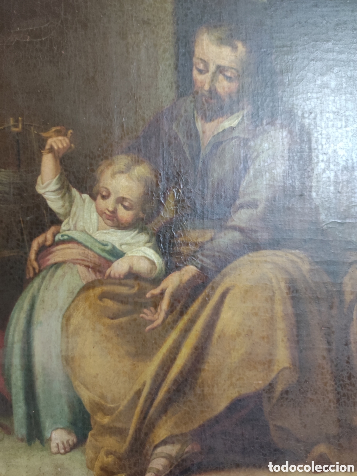 Arte: Cuadro representando copia de Murillo del siglo XIX - Foto 4