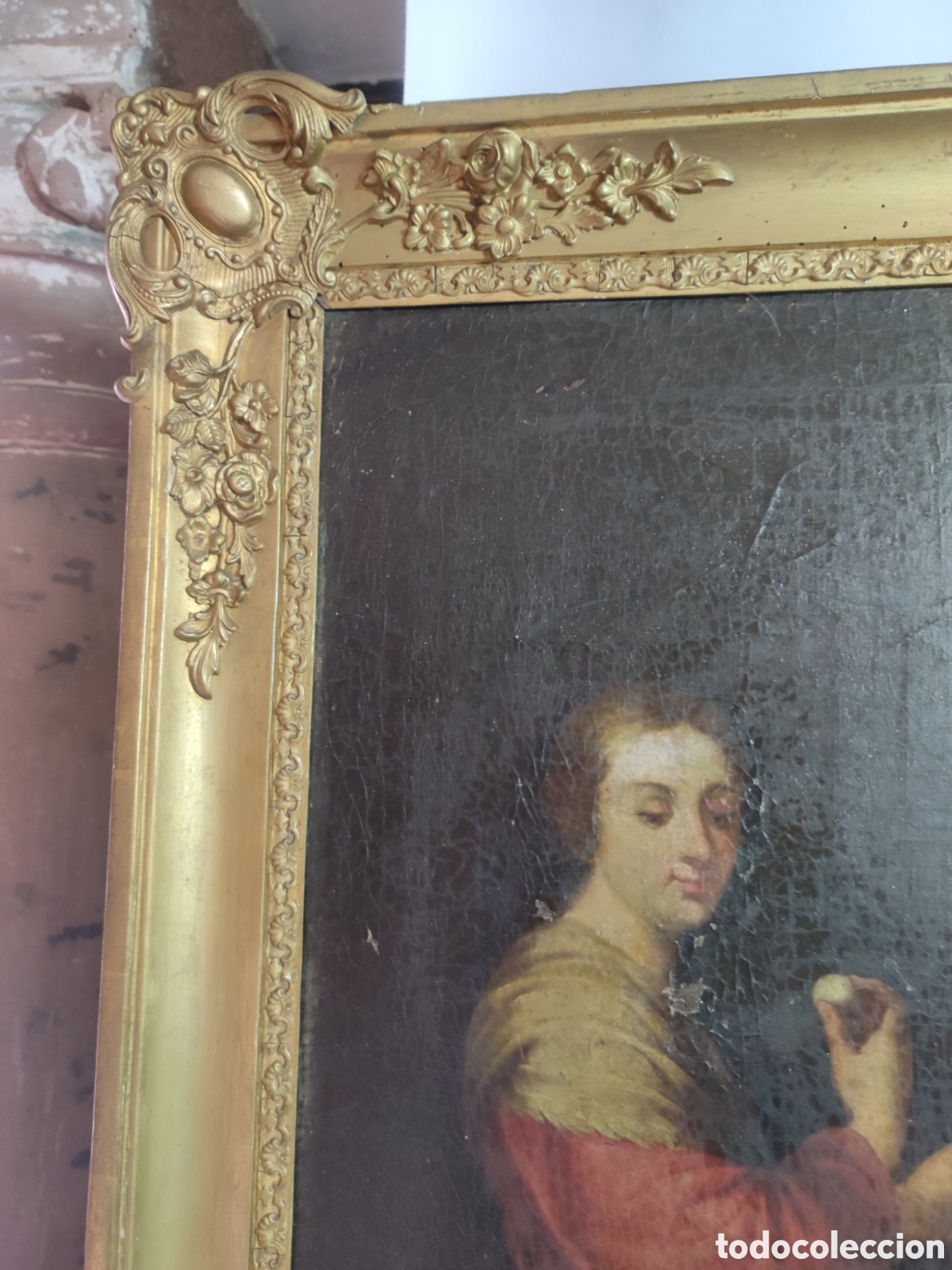 Arte: Cuadro representando copia de Murillo del siglo XIX - Foto 8