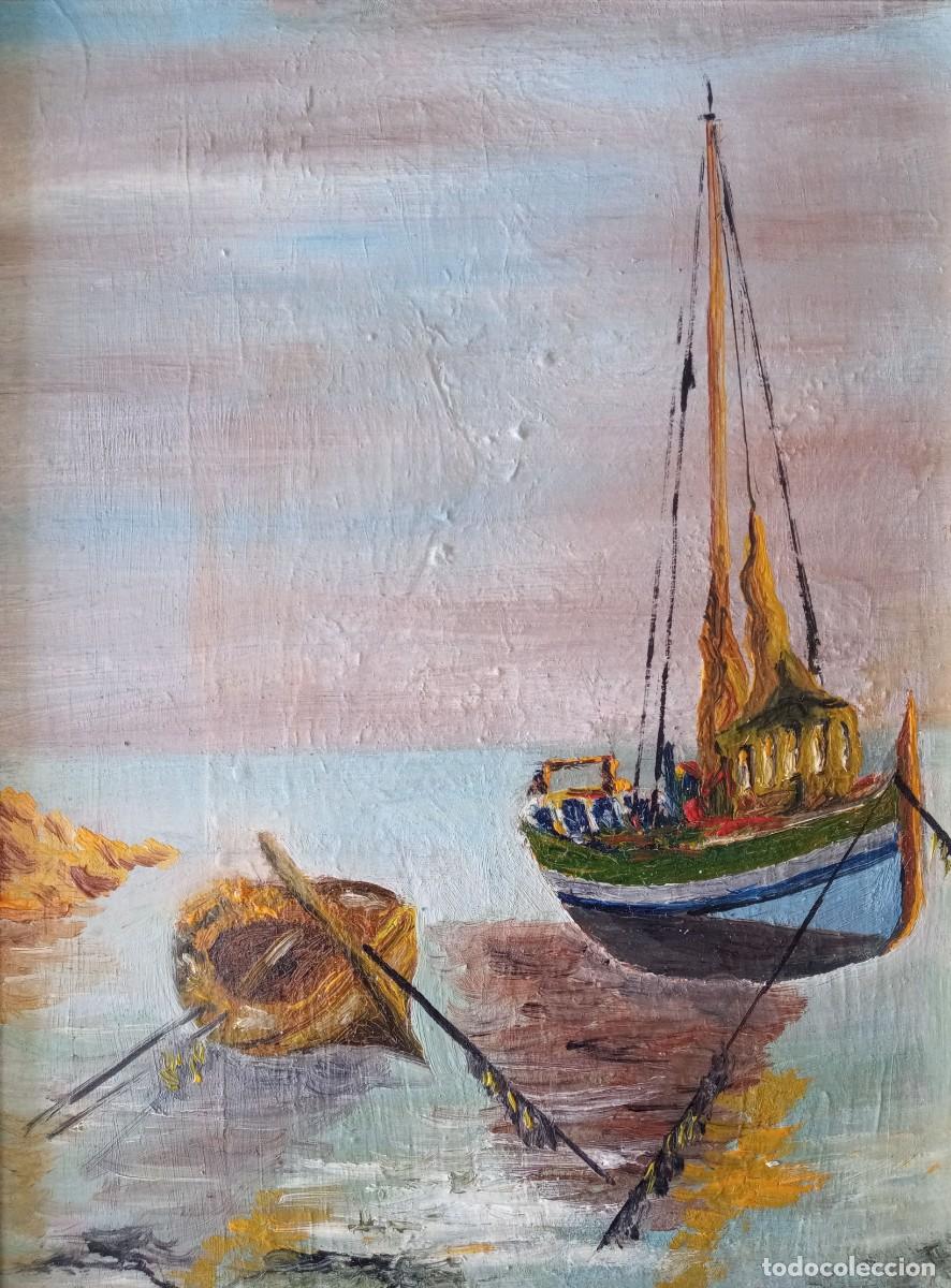 Arte: Cuadro &oacute;leo sobre madera barco - Foto 2