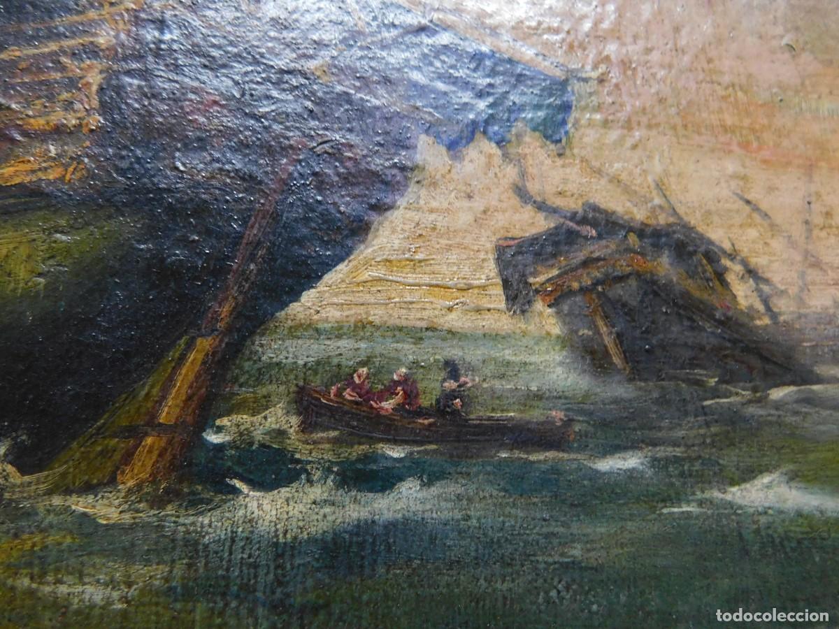 Arte: &Oacute;LEO SOBRE TELA - BATALLA NAVAL - Foto 7