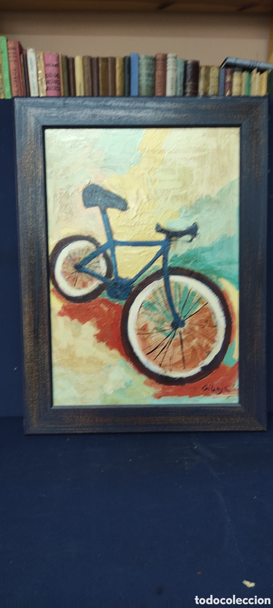 Arte: Oleo sobre lienzo bicicleta - Foto 3