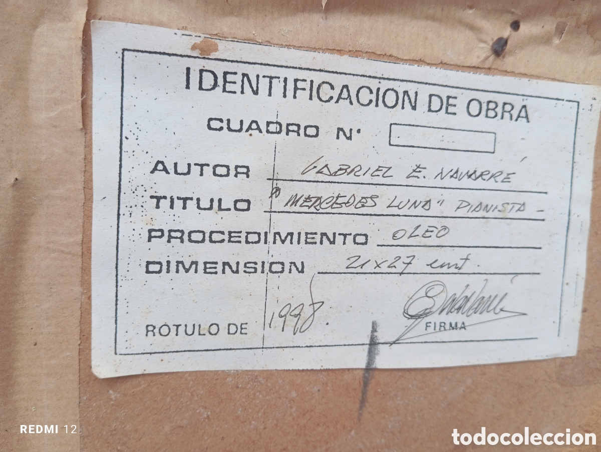 Arte: cuadro antiguo Gabriel E navarr&eacute; - Foto 7