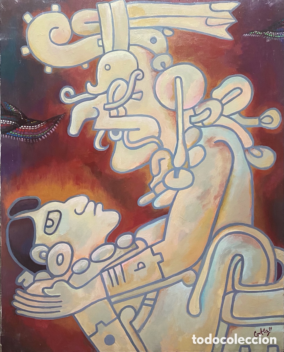 Arte: Oleo s/lienzo Cort&eacute;z 1989 - Foto 3