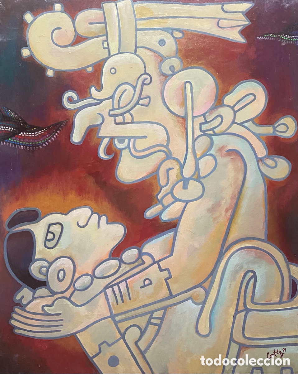 Arte: Oleo s/lienzo Cort&eacute;z 1989 - Foto 4
