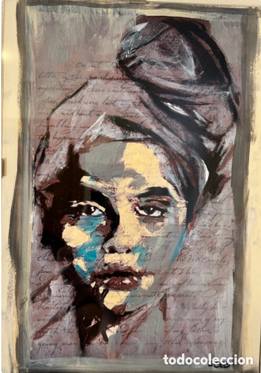 Kunst: Cuadro acr&iacute;lico mujer