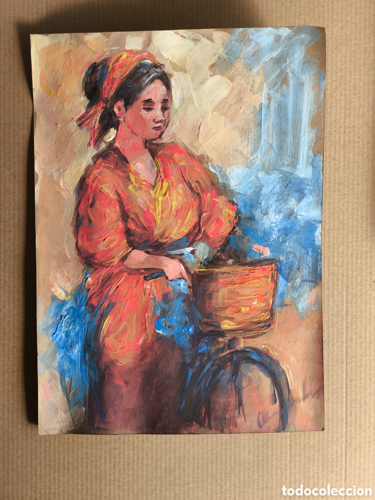 Arte: Chica en bici ( art )