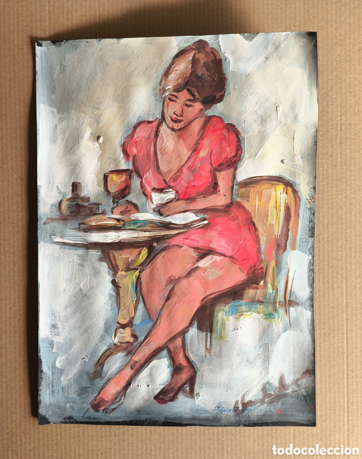 Chica desayunando ( art)