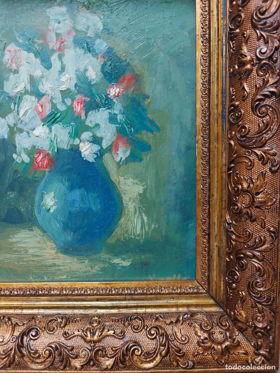 Arte: Cuadro de flores siglo XIX - Foto 4