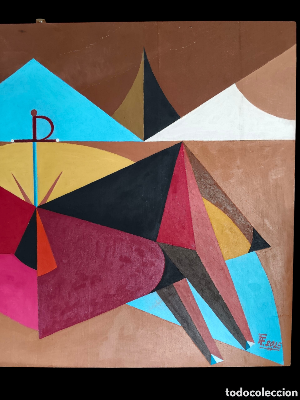 Arte: Cuadro Pintura Torro Abstracto - Foto 2