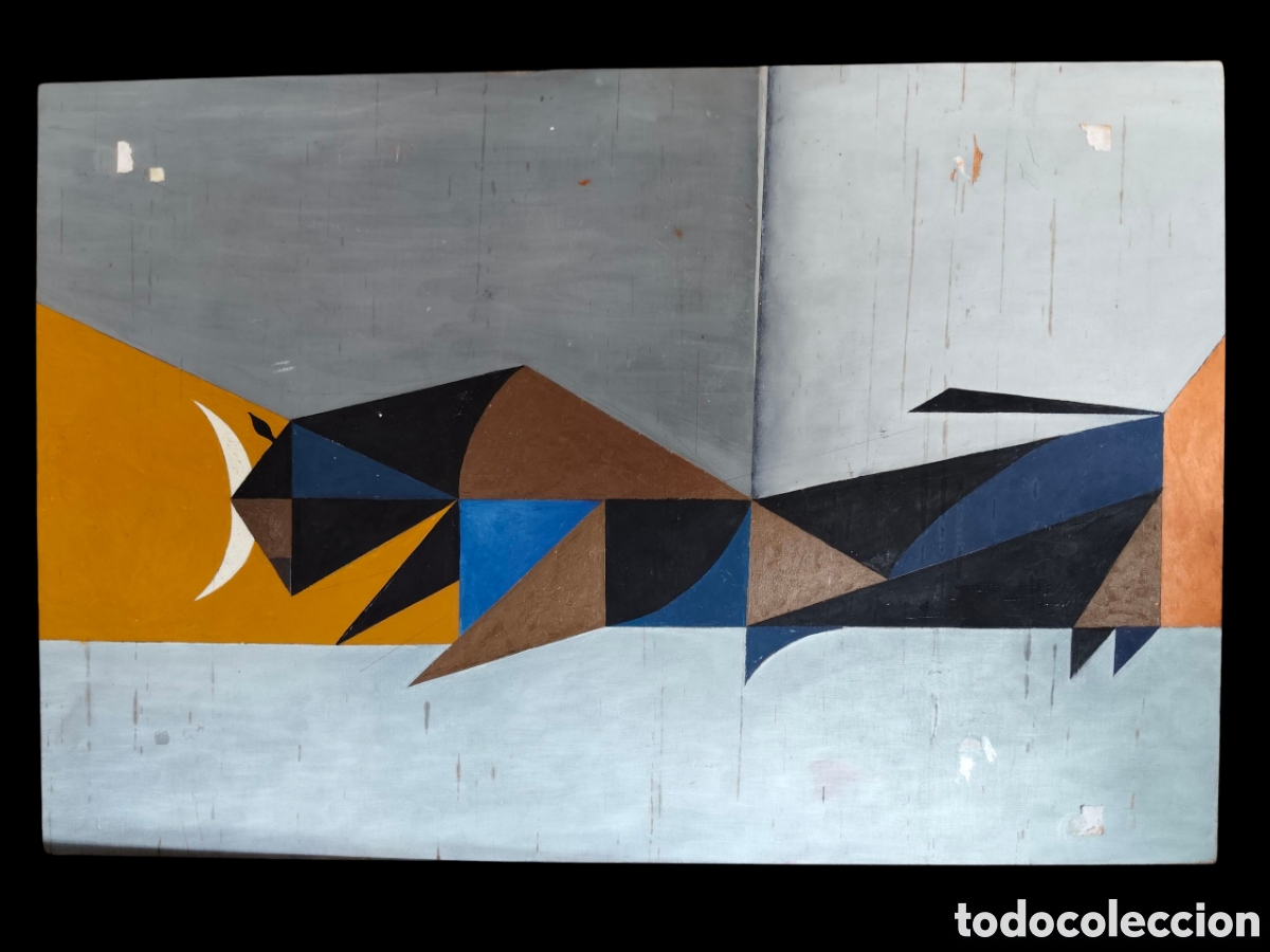 Arte: Cuadro Pintura Torro Abstracto - Foto 4