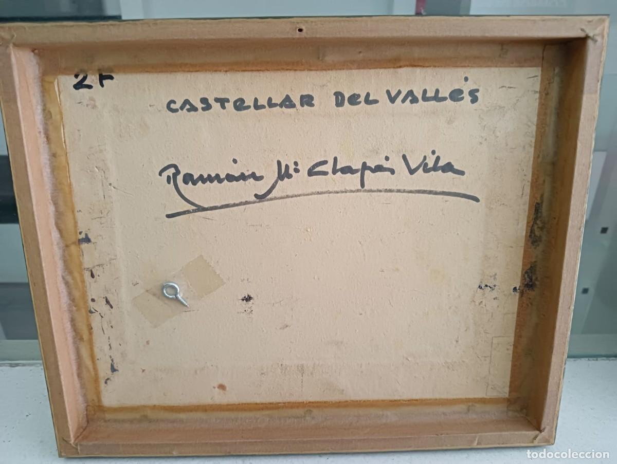 Arte: &Oacute;leo sobre tabla del pintor Ram&oacute;n Clap&eacute;s Vila - Foto 2